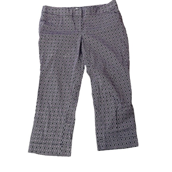 Laundry Shelli Segal Printed Ankle Pants Work Office sz 12 - Picture 1 of 3